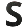 Буква вывески S