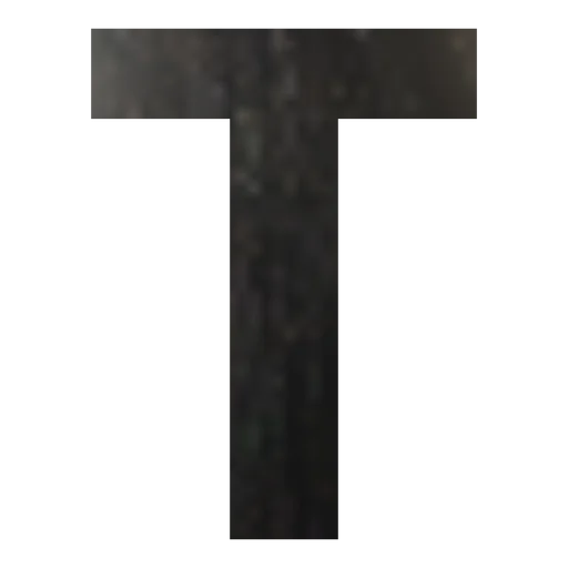 Буква вывески T