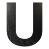 Буква вывески U