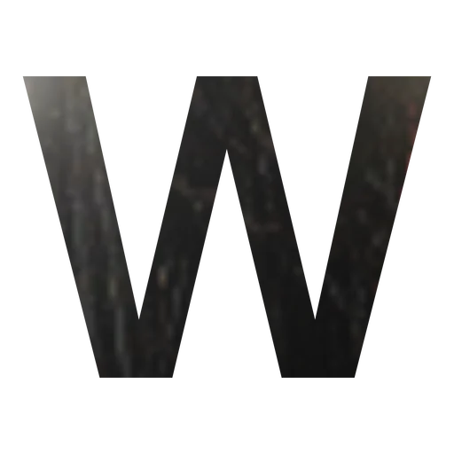 Буква вывески W