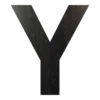 Буква вывески Y