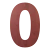 Цифра вывески "0"