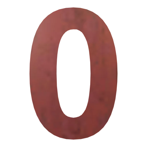 Цифра вывески "0"