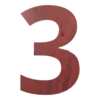 Цифра вывески "3"