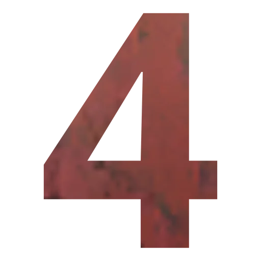 Цифра вывески "4"