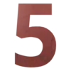 Цифра вывески "5"