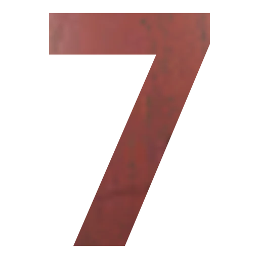 Цифра вывески "7"