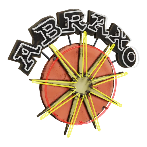 Неоновая табличка "Абраксо"
