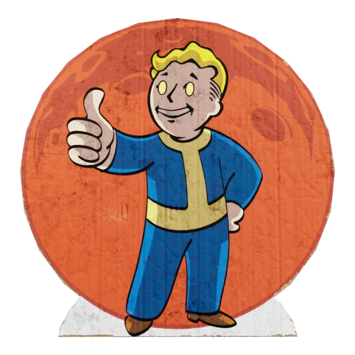 Blood Moon Vault Boy Cutout