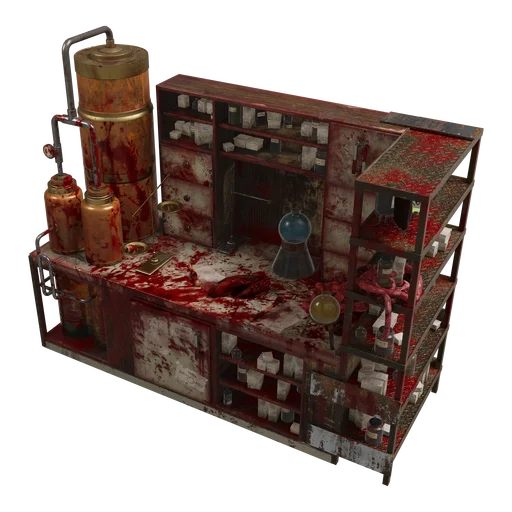 Blood Stained Chemistry Station