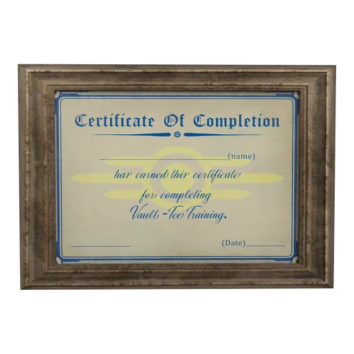 Vault-Tec Training Certificate