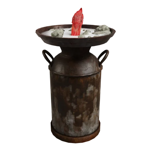 Cat Bird Bath