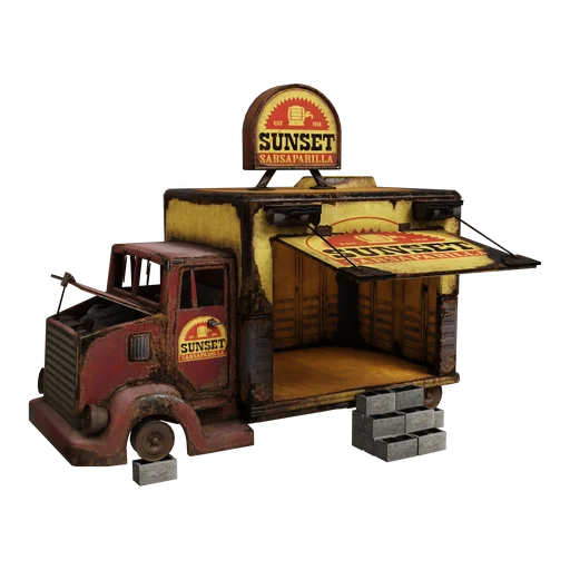 Sunset Sarsaparilla Delivery Truck
