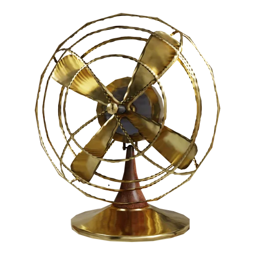 Gold Desk Fan
