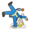 Cartwheel Vault Boy Cutout