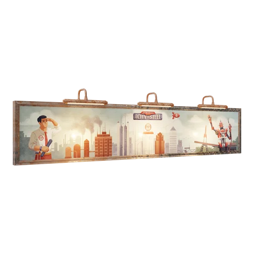 Framed City of Steel Wall Art